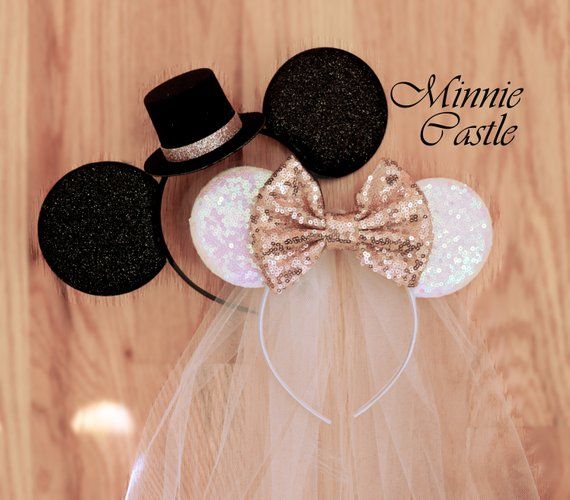 Detail Bride And Groom Mickey Mouse Ears Nomer 34