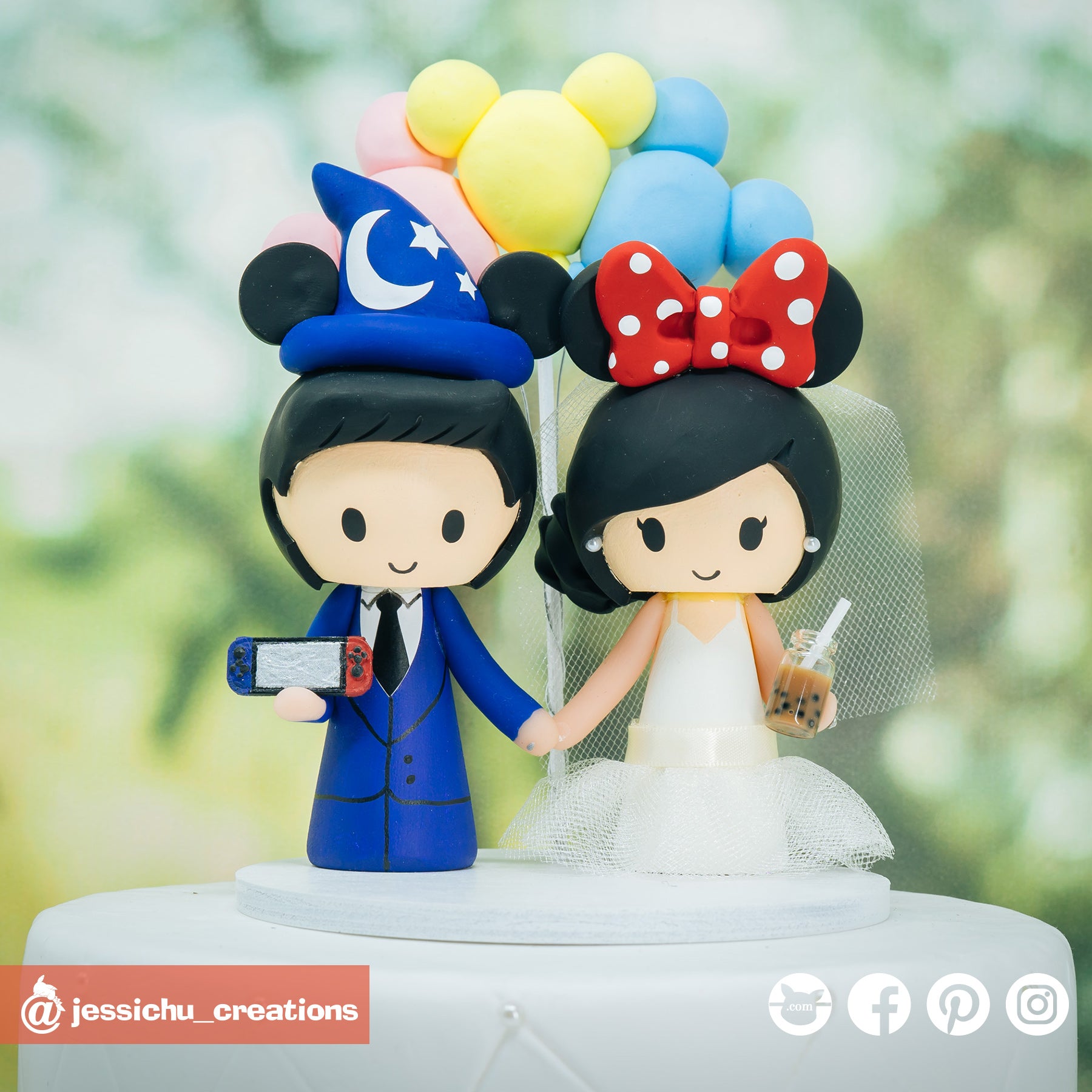 Detail Bride And Groom Mouse Ears Nomer 52