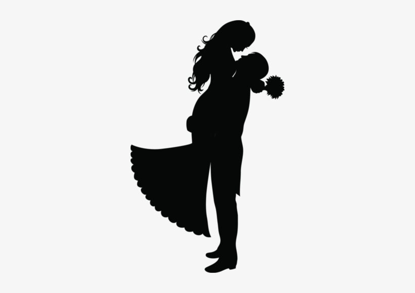 Detail Bride Groom Silhouette Clip Art Nomer 29