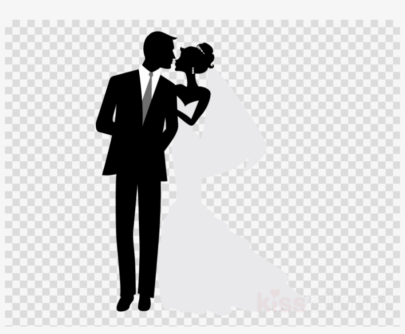 Detail Bride Groom Silhouette Clip Art Nomer 32