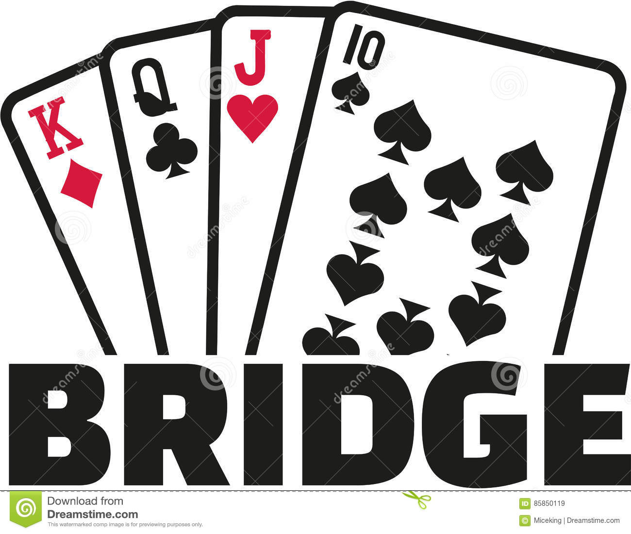 Bridge Card Game Clipart - KibrisPDR