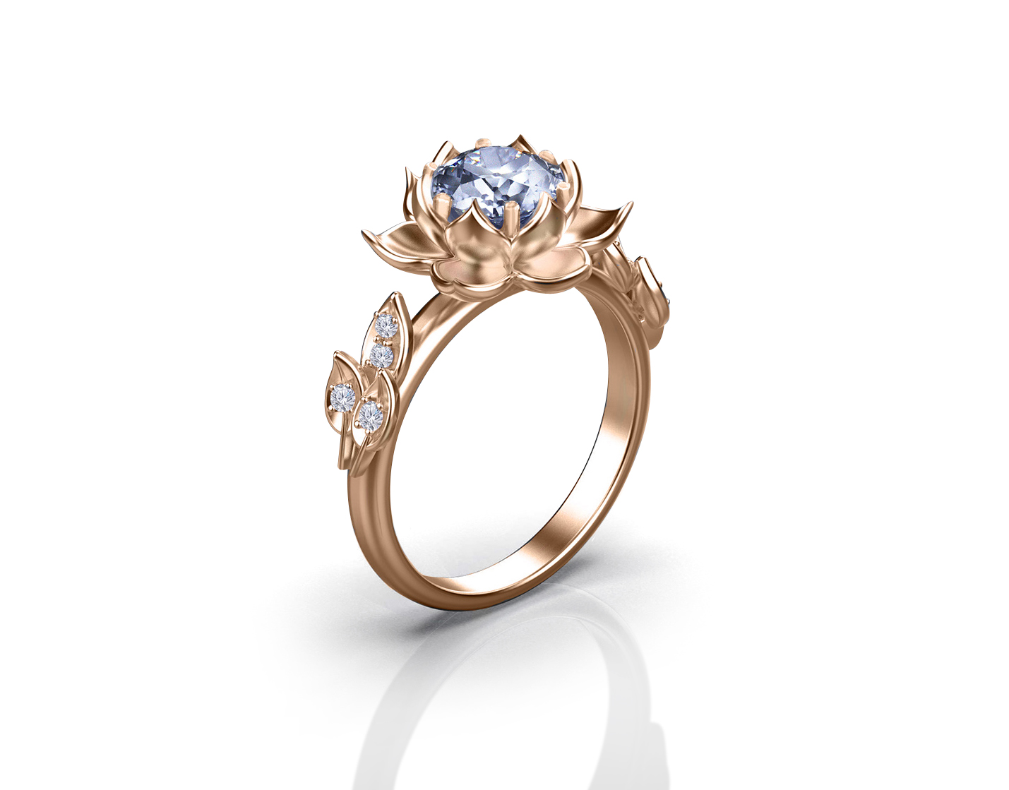 Detail Brilliant Earth Lotus Flower Ring Nomer 54