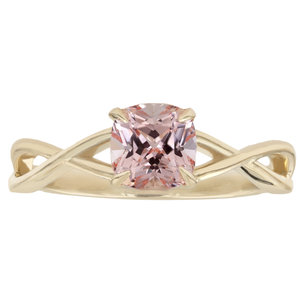 Detail Brilliant Earth Peach Sapphire Ring Nomer 54