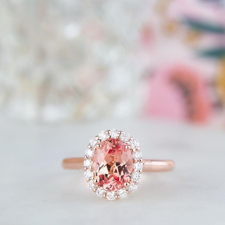 Detail Brilliant Earth Peach Sapphire Ring Nomer 10