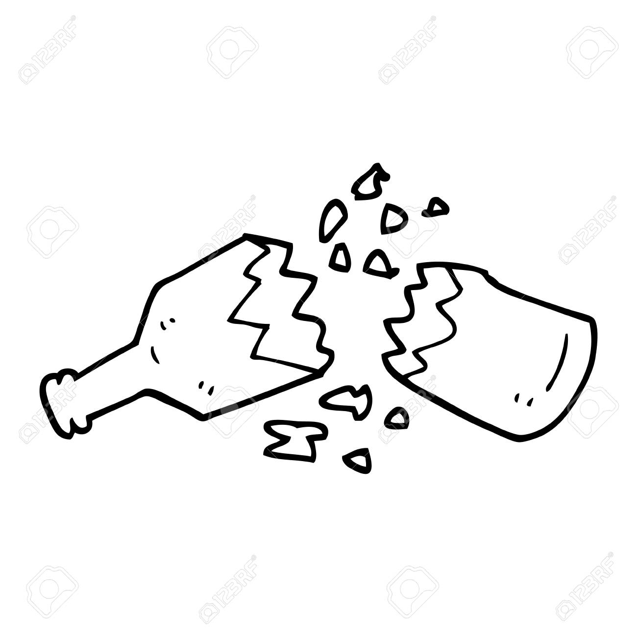 Detail Broken Bottle Clipart Nomer 18