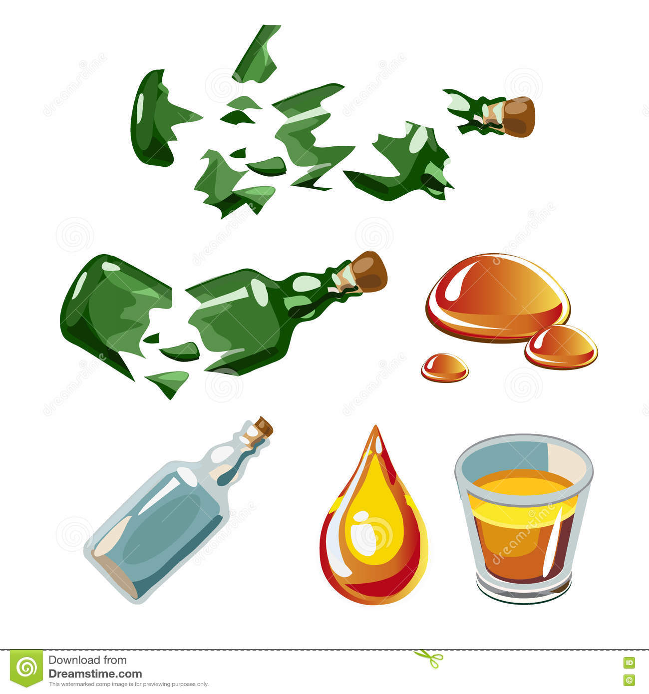 Detail Broken Bottle Clipart Nomer 26