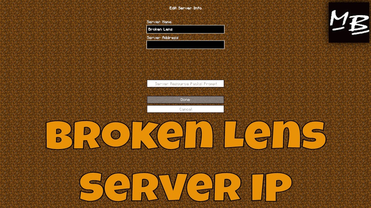 Detail Broken Lens Minecraft Pe Server Nomer 13
