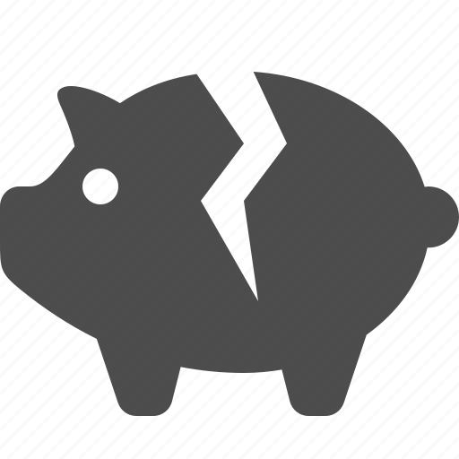 Detail Broken Piggy Bank Icon Nomer 11