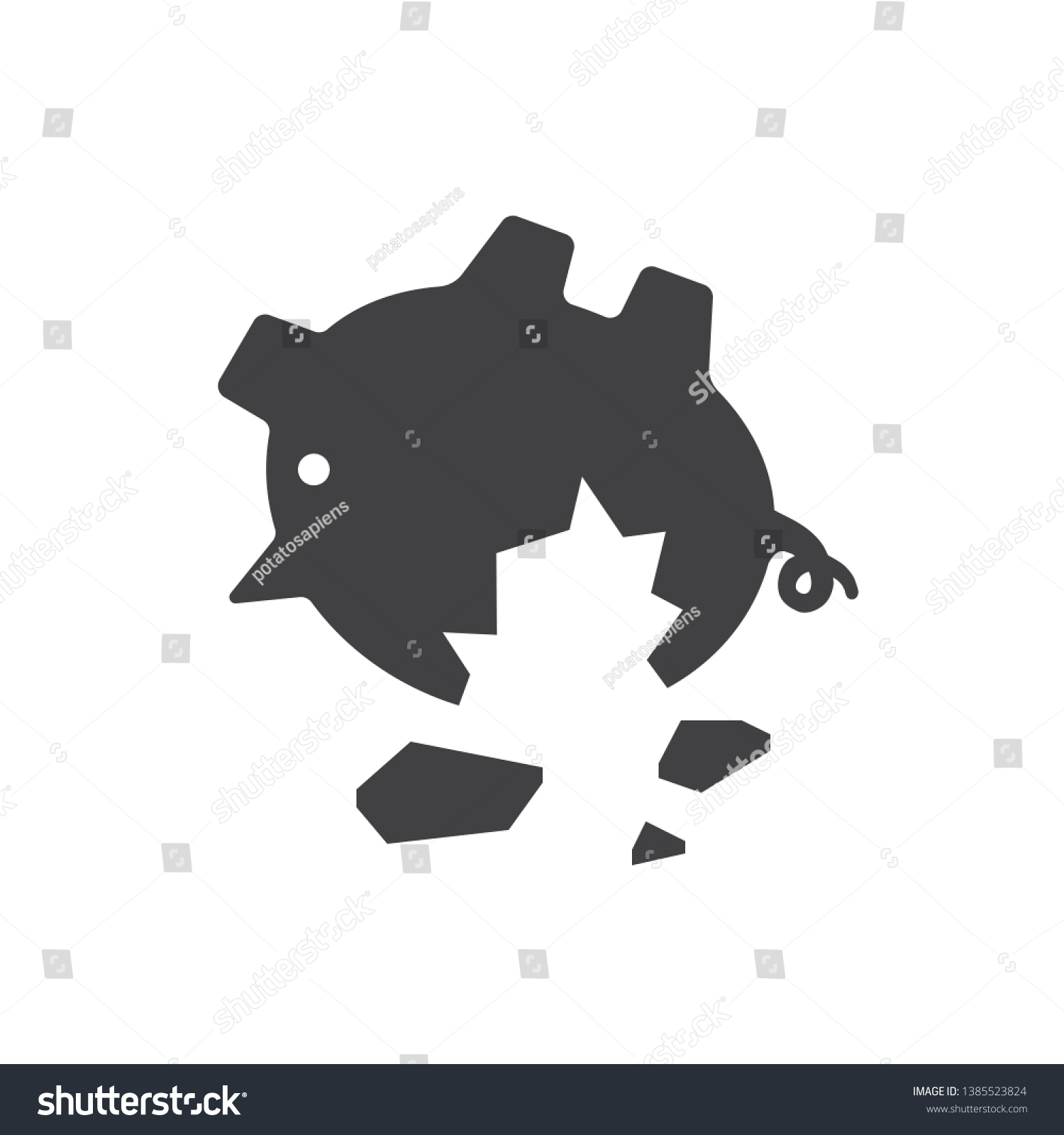 Detail Broken Piggy Bank Icon Nomer 20