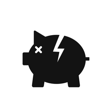 Detail Broken Piggy Bank Icon Nomer 22
