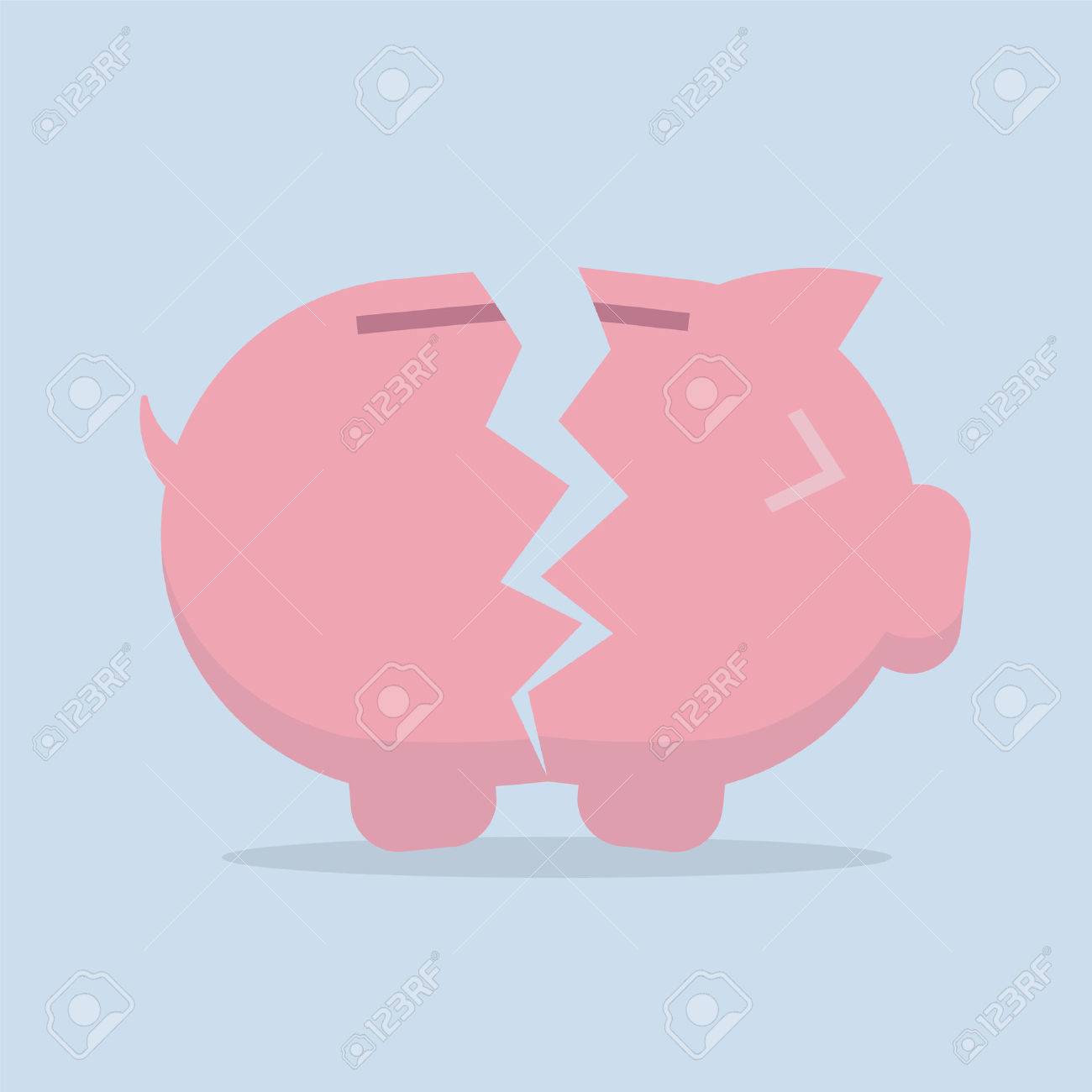 Detail Broken Piggy Bank Icon Nomer 24