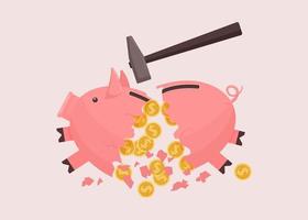Detail Broken Piggy Bank Icon Nomer 27