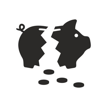 Detail Broken Piggy Bank Icon Nomer 36