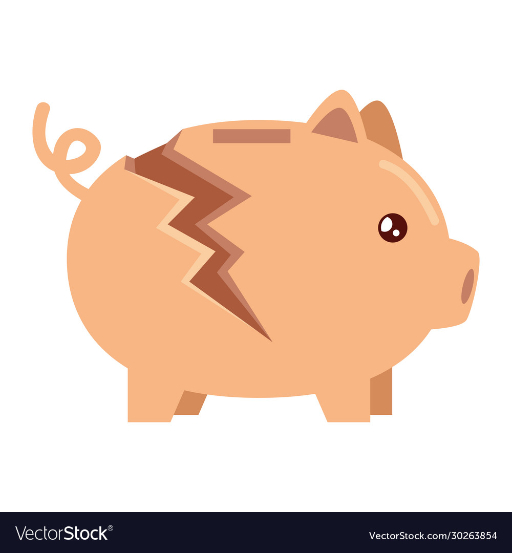 Detail Broken Piggy Bank Icon Nomer 39