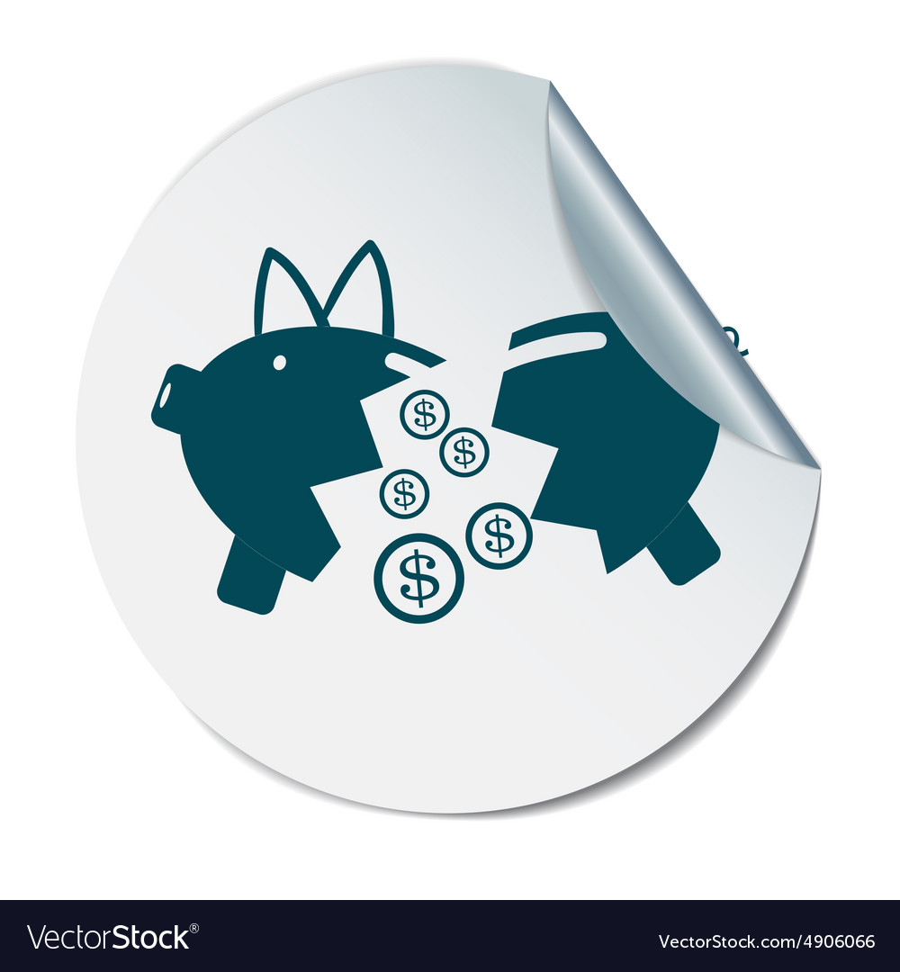 Detail Broken Piggy Bank Icon Nomer 40