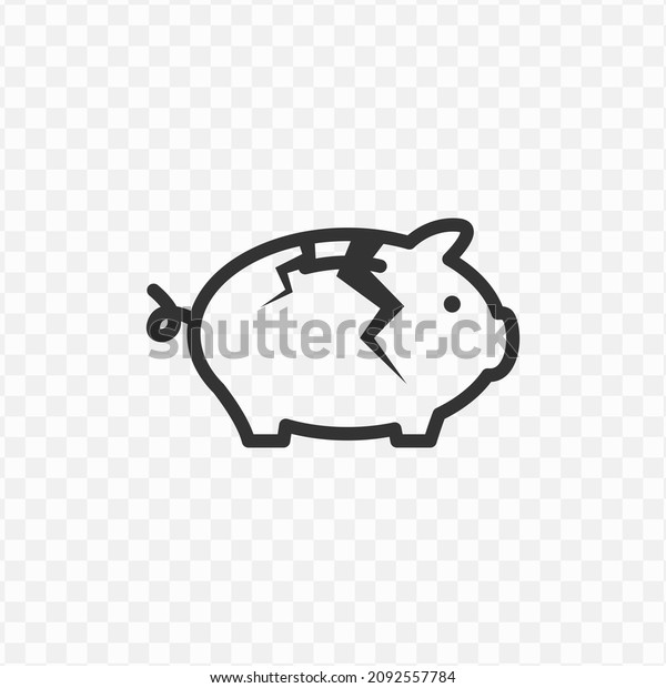 Detail Broken Piggy Bank Icon Nomer 41