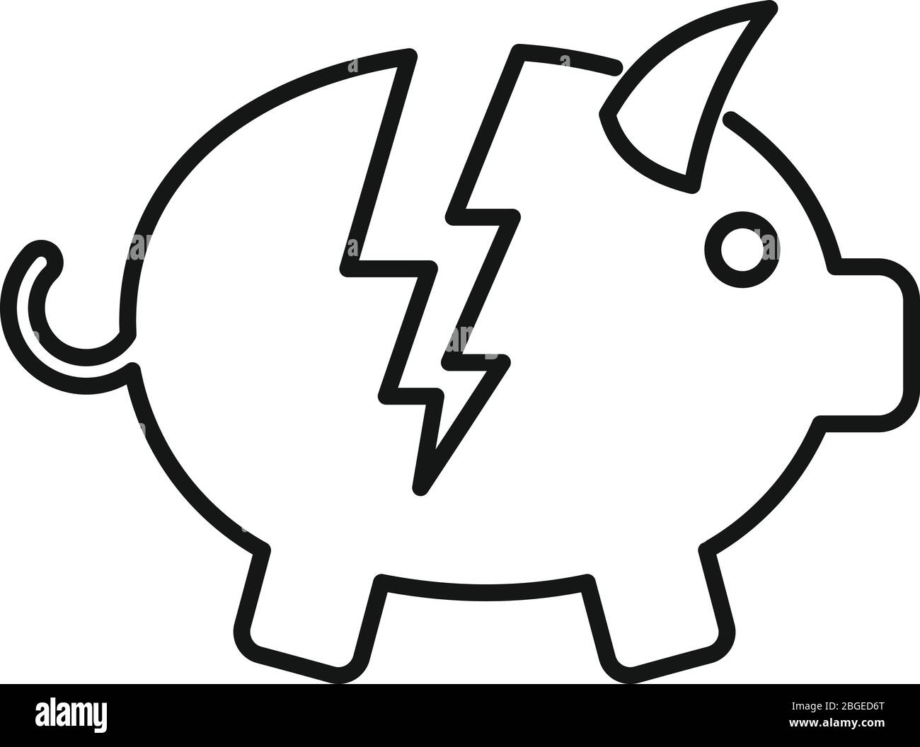 Detail Broken Piggy Bank Icon Nomer 46