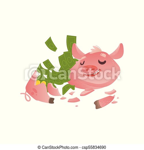 Detail Broken Piggy Bank Icon Nomer 47
