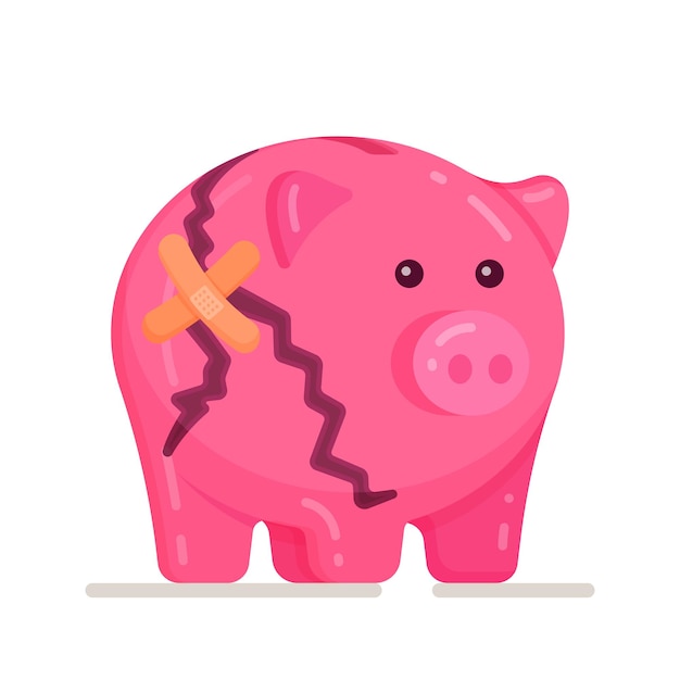 Detail Broken Piggy Bank Icon Nomer 50