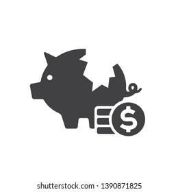 Detail Broken Piggy Bank Icon Nomer 56
