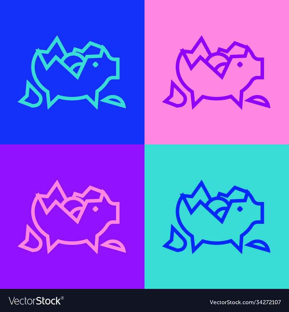 Detail Broken Piggy Bank Icon Nomer 57