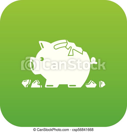 Detail Broken Piggy Bank Icon Nomer 58