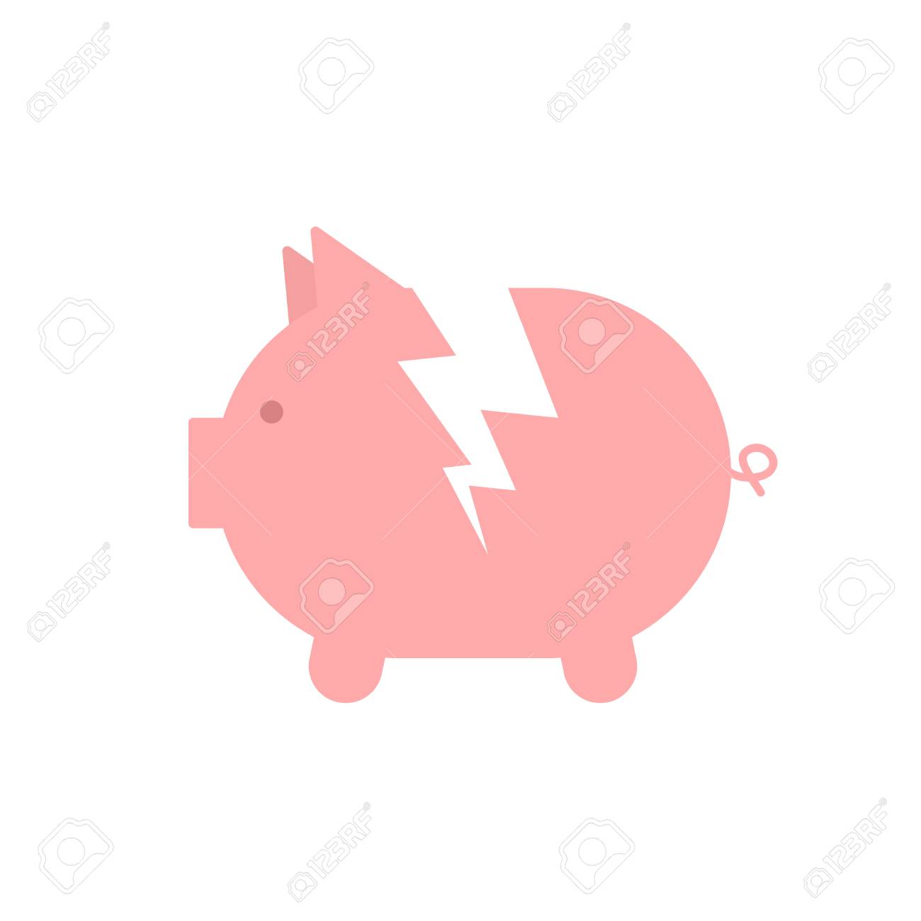 Detail Broken Piggy Bank Icon Nomer 9