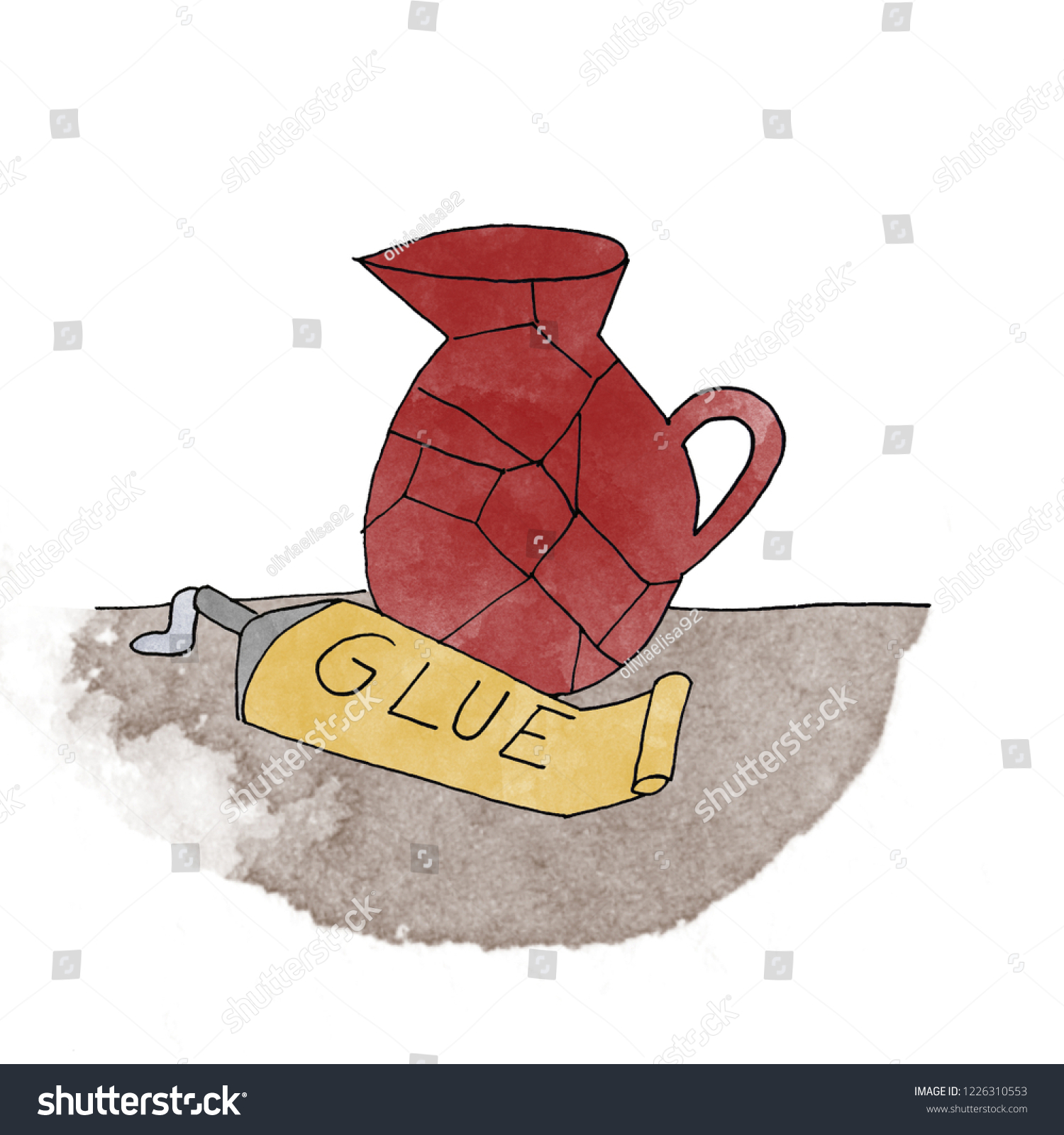 Detail Broken Vase Clipart Nomer 41