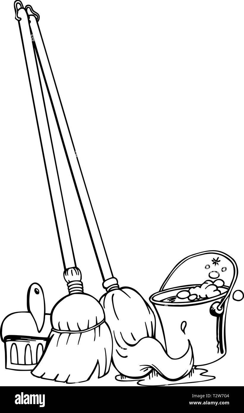 Detail Broom And Mop Clipart Nomer 14