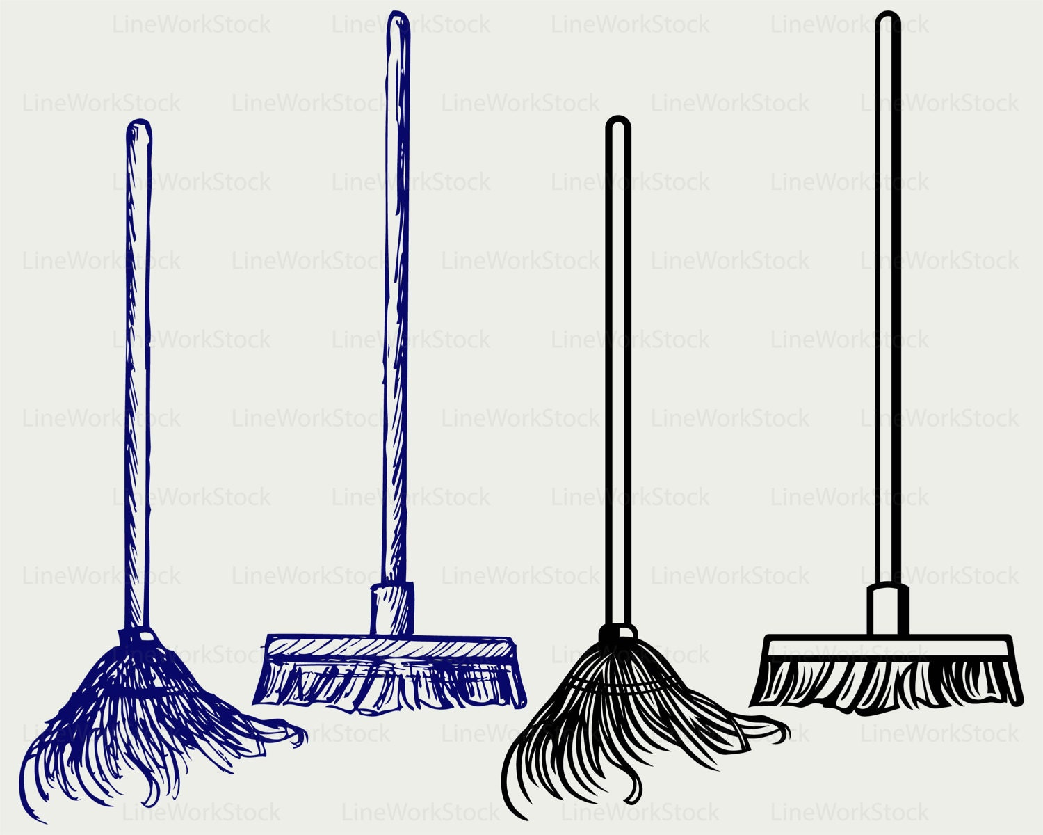 Detail Broom And Mop Clipart Nomer 15