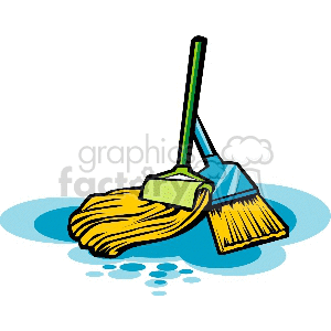 Detail Broom And Mop Clipart Nomer 32