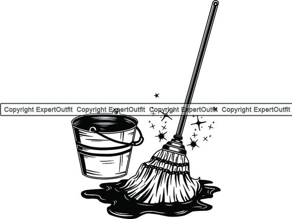 Detail Broom And Mop Clipart Nomer 35