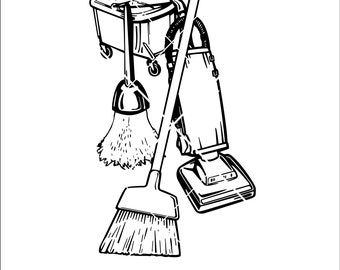 Detail Broom And Mop Clipart Nomer 36