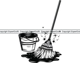 Detail Broom And Mop Clipart Nomer 37