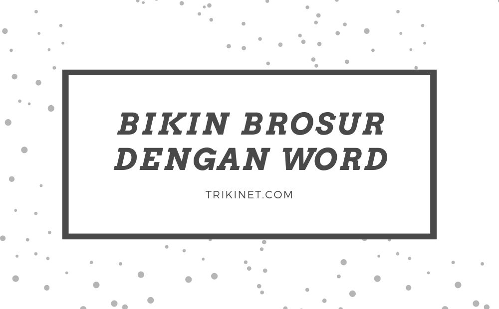 Detail Brosur Hitam Putih Keren Nomer 28