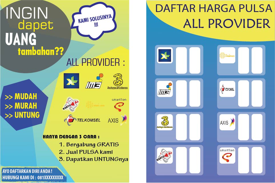 Detail Brosur Jual Pulsa Dan Token Listrik Nomer 21