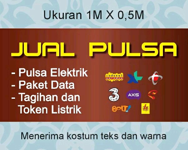 Detail Brosur Jual Pulsa Dan Token Listrik Nomer 28