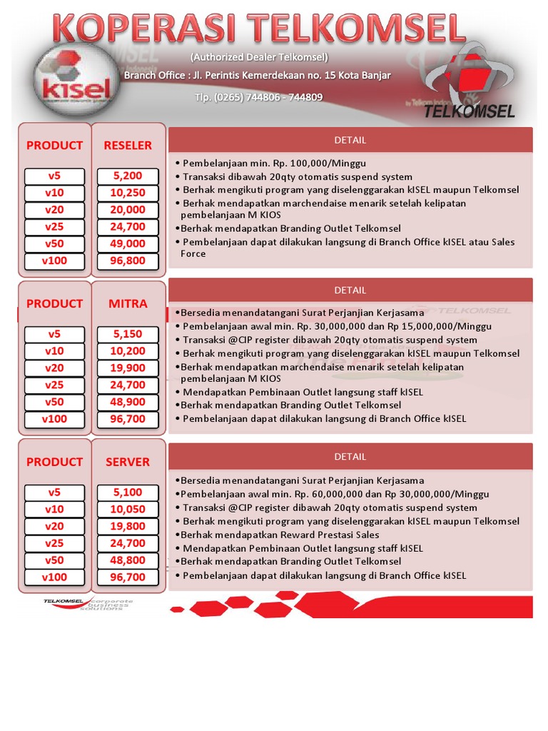 Detail Brosur Pulsa Doc Nomer 14