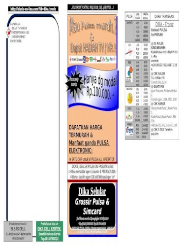 Detail Brosur Pulsa Doc Nomer 36
