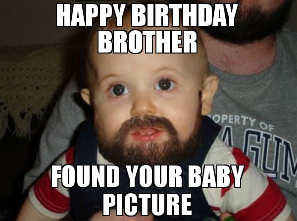 Detail Brother Birthday Meme Nomer 7