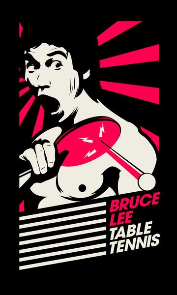 Detail Bruce Lee Ping Pong Paddle Nomer 14