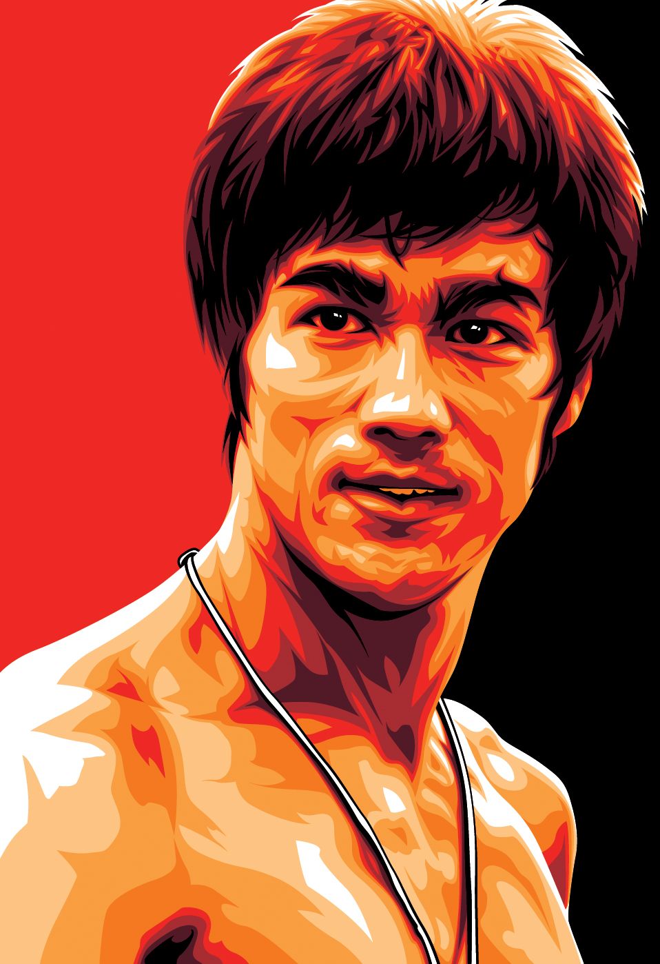 Detail Bruce Lee Vector Nomer 11