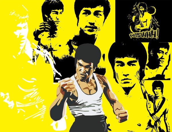 Detail Bruce Lee Vector Nomer 13