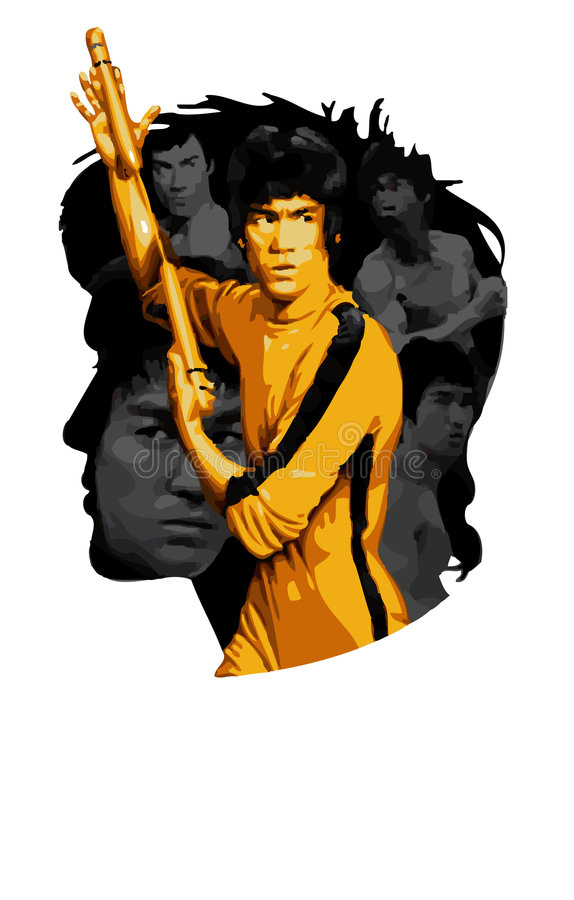 Detail Bruce Lee Vector Nomer 16