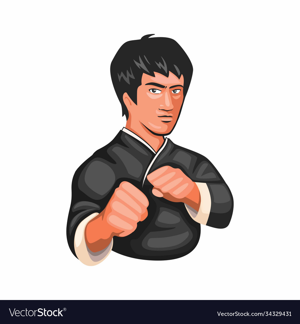 Detail Bruce Lee Vector Nomer 24