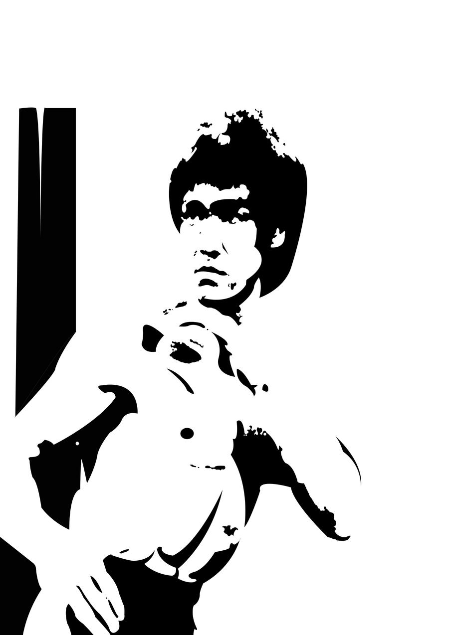 Detail Bruce Lee Vector Nomer 29