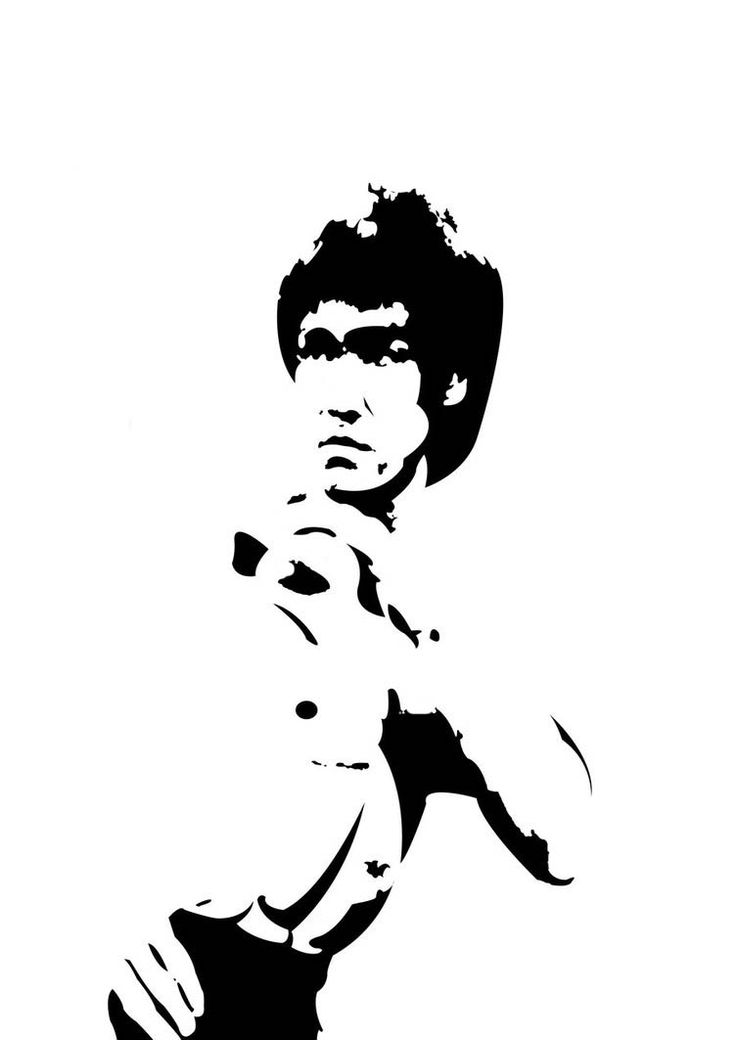Detail Bruce Lee Vector Nomer 32