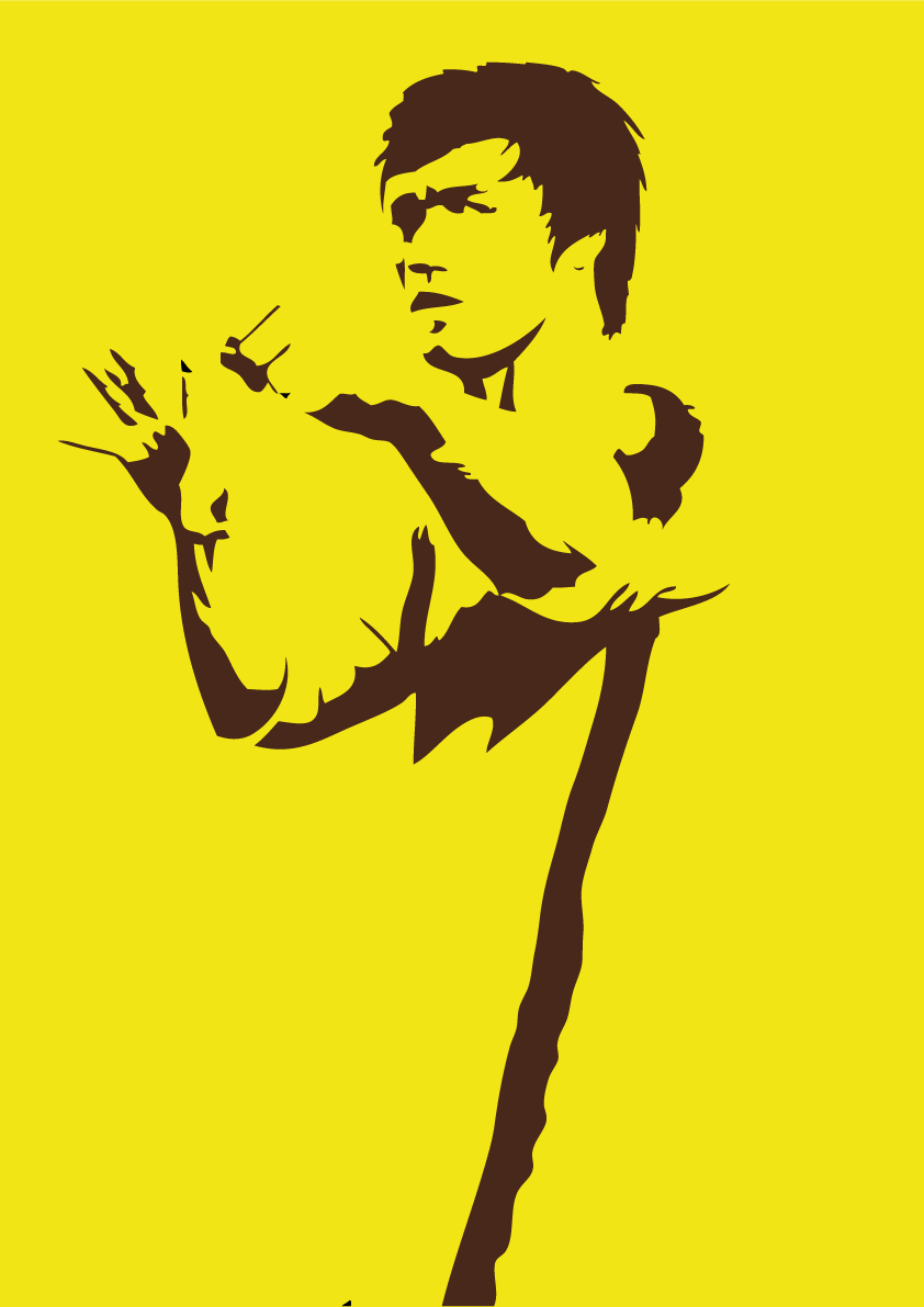 Detail Bruce Lee Vector Nomer 39