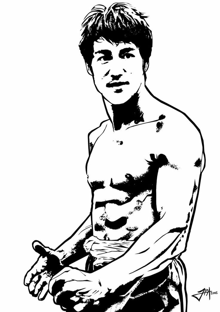 Detail Bruce Lee Vector Nomer 44