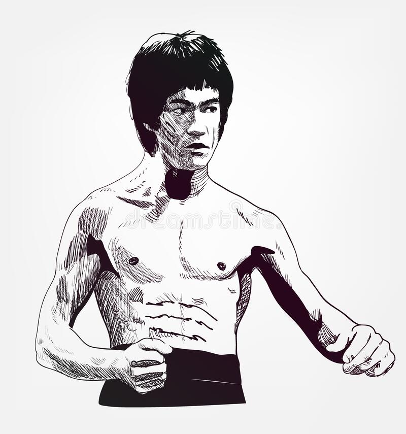 Detail Bruce Lee Vector Nomer 6